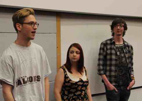 Matthew, Chelsey and Liam answer questions about their films. 