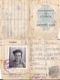 Androulla’s grandfather's identity card; Cypriot farmer and British Subject