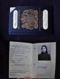 Androulla Satanas' first travel document, her British Passport